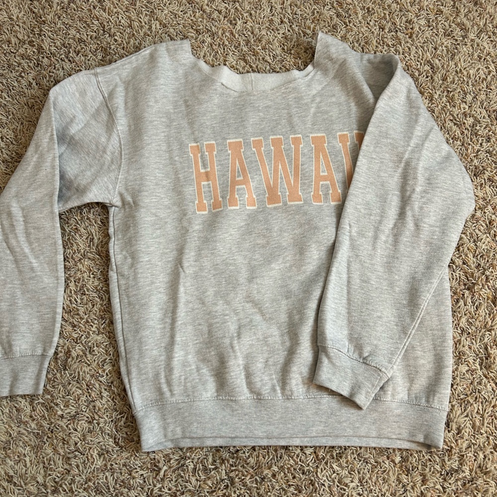 Hawaii off the Shoulder Crewneck
